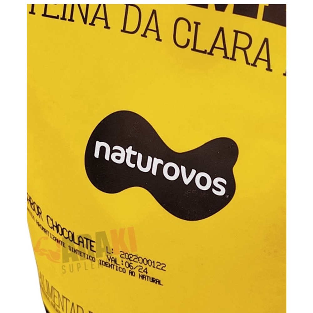 Albumina Refil Naturovos Suplemento Para Aumento Da Massa Muscular 420g