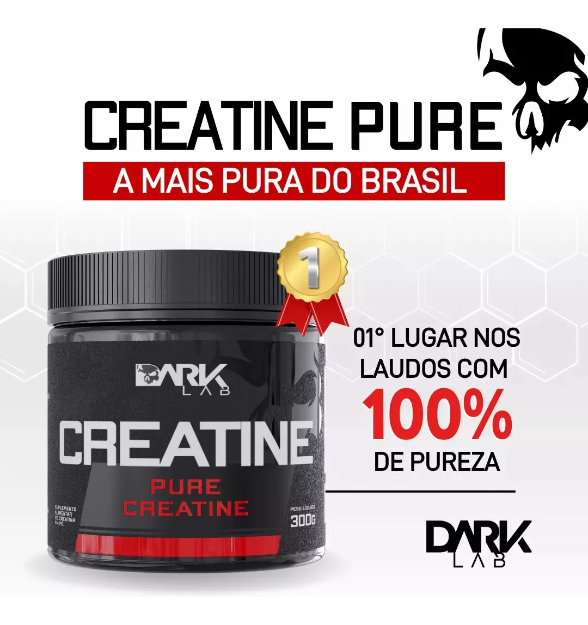 Creatina 300g 100 Pura Dark Lab Araki Suplementos Atacado