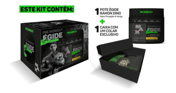 Pré Treino Égide 300G Ramon Dino Olympia + Colar Exclusivo - Imagem 4