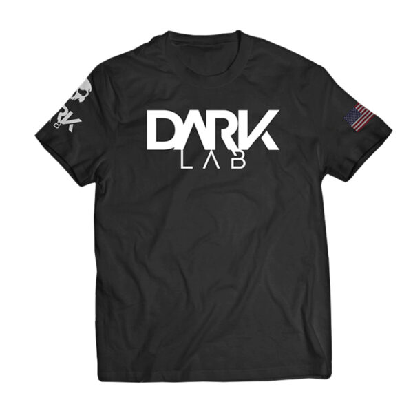 Camiseta Dry-fit Preta Caveira Dark Lab