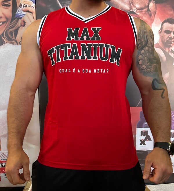 Regata Basqueteira Max Titanium (Tam. GG) 100% algodão