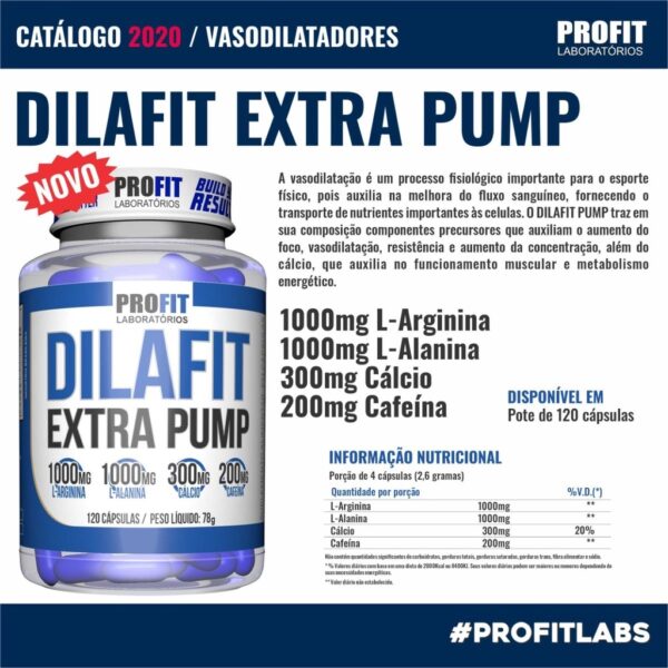 Dilafit Extra Pump 120 Cápsulas - Profit - Imagem 9