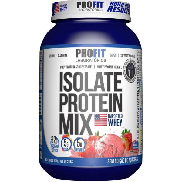 Whey Isolate Protein Mix Pote 907G (26g proteínas por dose) - Profit