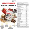 Supreme 100% Whey Concentrado 900g Pote (3g creatina por dose) - Venom Labs - Imagem 3