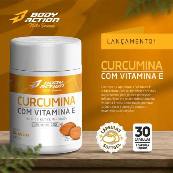 CURCUMINA (30 CáPSULAS) - BODY ACTION - Imagem 3