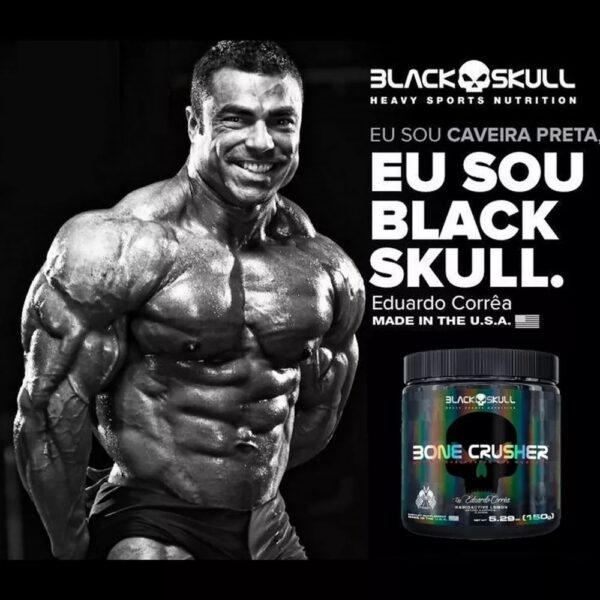 Bone Crusher 300g (30 doses) - Black Skull  (Mês 06/25) - Imagem 2