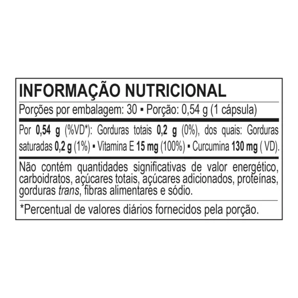 CURCUMINA (30 CáPSULAS) - BODY ACTION - Imagem 2