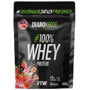 100% WHEY PROTEIN REFIL 900G FTW - DIABO VERDE