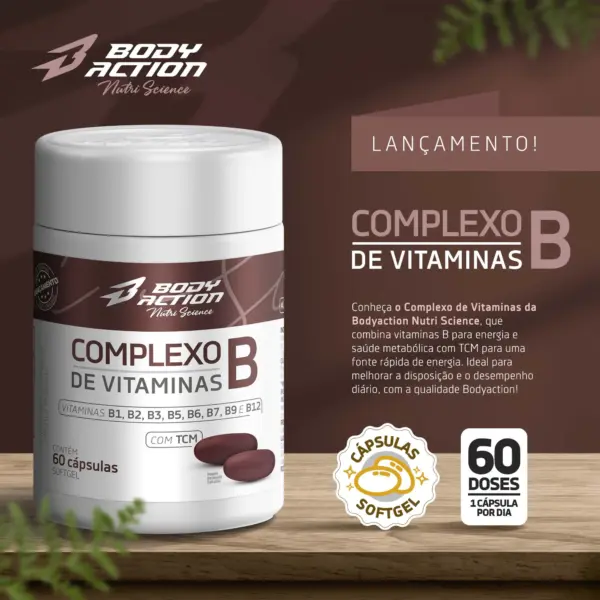 COMPLEXO B (60 CáPSULAS) - BODY ACTION - Imagem 3