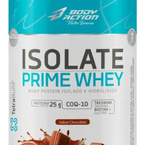 Isolate prime whey 900g ZERO LACTOSE (Proteína Isolada, Baixo Carbo) - Body Action
