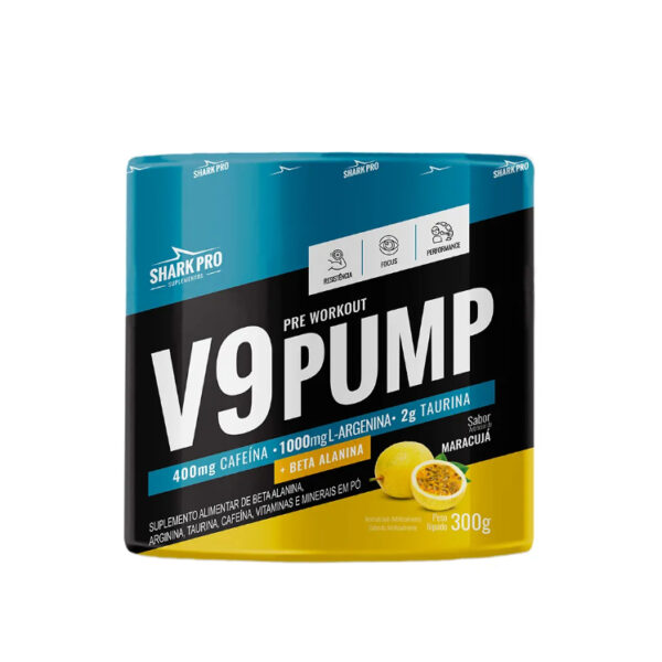 V9-pump - Pré Treino 300g (30 doses) - Shark Pro - Imagem 5