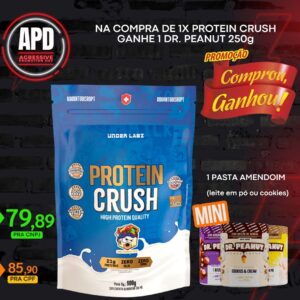 Protein Crush 900g Refil Under Labs + DR. PEANUT 250g **BRINDE**