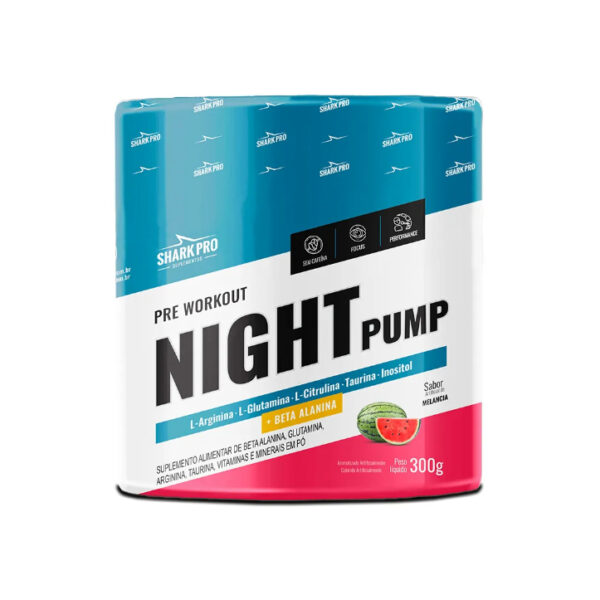 Night Pump Shark Pro 300g ( SEM CAFEÍNA) - Imagem 4