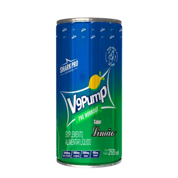 V9 DRINK (Pré treino enlatado) 269ml - Shark Pro - Imagem 3