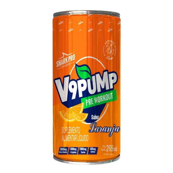 V9 DRINK (Pré treino enlatado) 269ml - Shark Pro - Imagem 4
