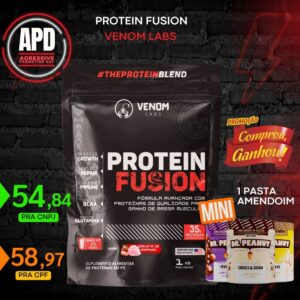Protein Fusion 1kg (35g proteínas) Venom Labs + *BRINDE* DR. PEANUT Pasta Amendoim 250g MINI