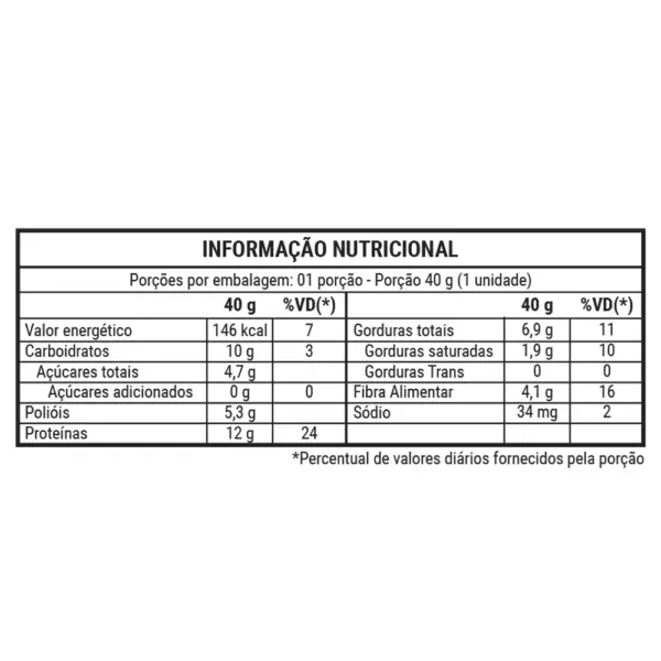 BLESS Caixa com 12 UNID. de 40g (12g de Proteína por barra) ZERO AÇÚCAR *Mesma da Growth* - Imagem 4