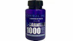 L CARNITINA 1000mg/ TABlete - 60 Tabs *60 doses* (QUEIMA ESTOQUE) - Canibal