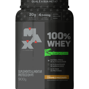 100% Whey Dino Pote 900g (Val. 11/25) - Max Titanium