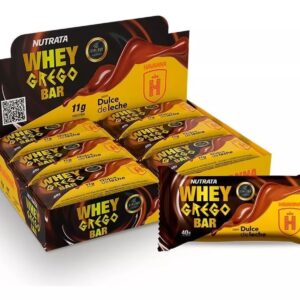 Whey Grego Bar Caixa 12unid - Nutrata Barra de Proteina (Doce de Leite Havanna) SABORES