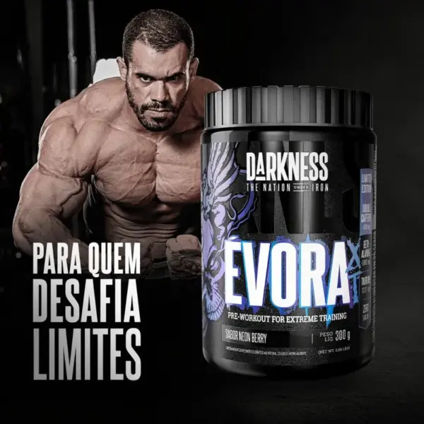 EVORA XT 300g (400mg Cafeína) *60 DOSES* - DARKNESS INTEGRALMÉDICA - Imagem 2