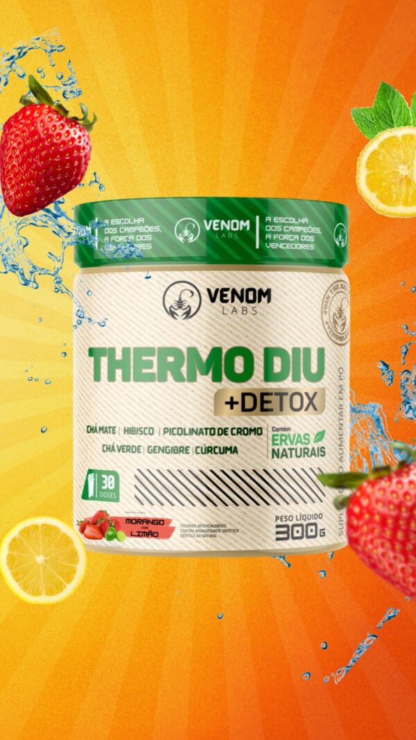 Thermo Diu + DETOX 300g (Termogênico + Diurético + Detox) Venom Labs - Imagem 4