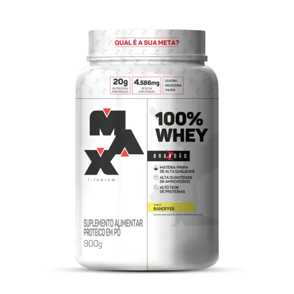 100% WHEY RAFAEL BRANDÃO POTE 900G - MAX - Imagem 2