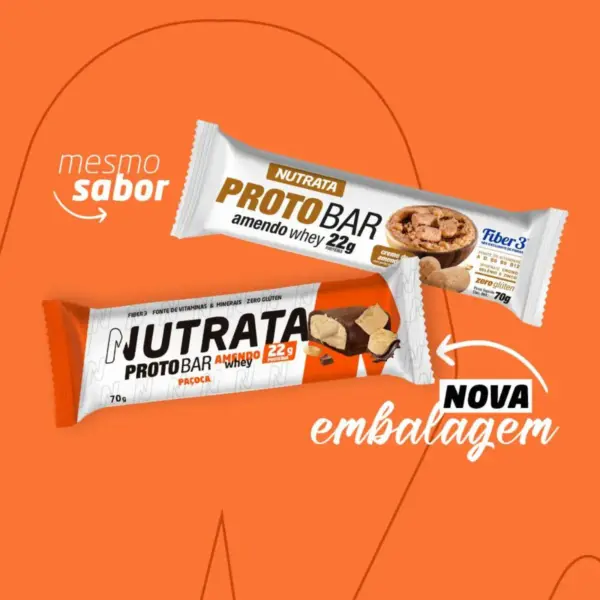 PROTOBAR DISPLAY C/ 9 BARRAS 70GR - NUTRATA *QUEIMA DE ESTOQUE 10/25* - Imagem 2
