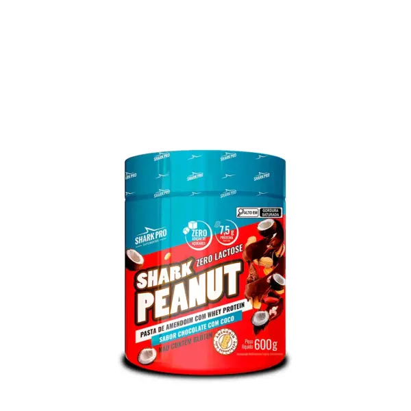 Shark Peanut Zero Lactose 600g (pasta de amendoim gourmet) *Val. 09/25* - Imagem 8