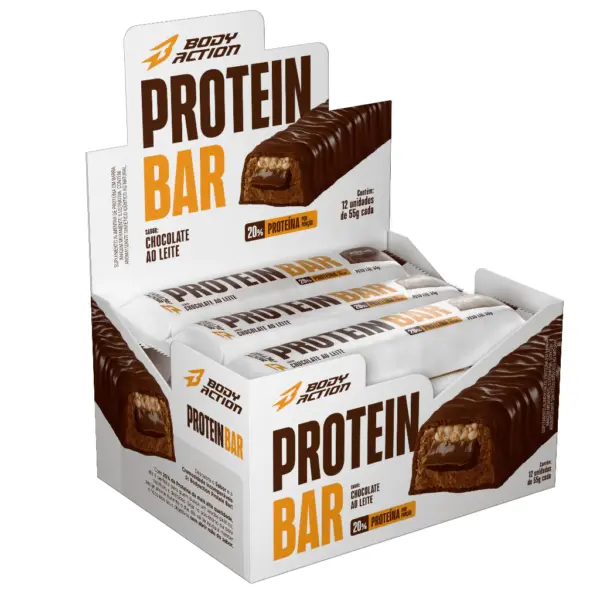 Protein Crisp Bar Proteina Sabores (Caixa c/ 12 Und) Bodyaction - Imagem 10