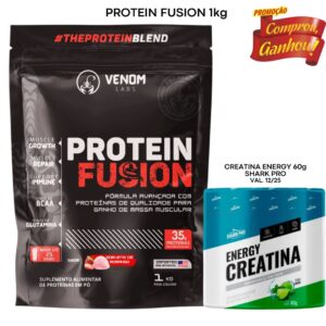 Protein Fusion 1kg (35g proteínas) Venom Labs + Creatina Brinde