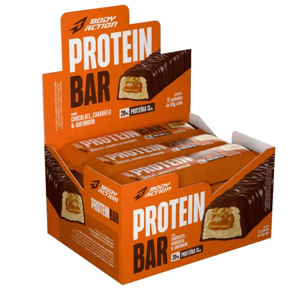 Protein Crisp Bar Proteina Sabores (Caixa c/ 12 Und) Bodyaction - Imagem 9