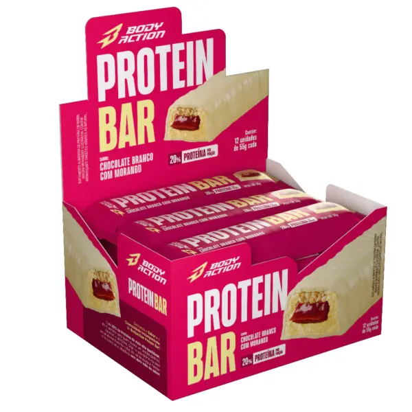 Protein Crisp Bar Proteina Sabores (Caixa c/ 12 Und) Bodyaction - Imagem 8