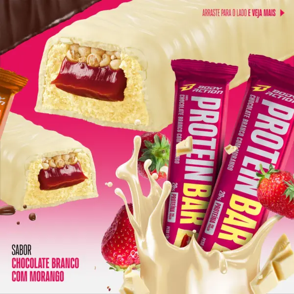 Protein Crisp Bar Proteina Sabores (Caixa c/ 12 Und) Bodyaction - Imagem 6