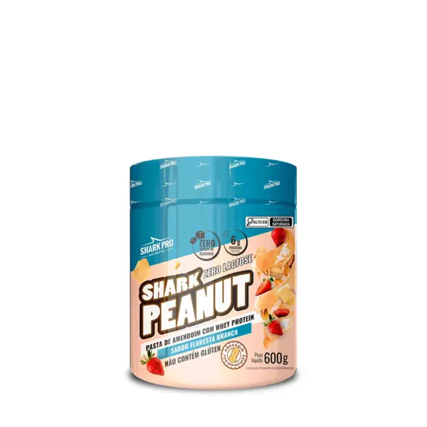 Shark Peanut Zero Lactose 600g (pasta de amendoim gourmet) *Val. 09/25* - Imagem 4