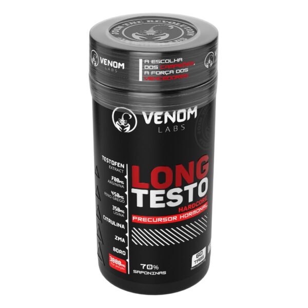 LONG TESTO HARDCORE 60 TABS (POTENTE PRÉ HORMONAL) - VENOM LABS - Imagem 3