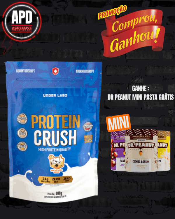 Protein Crush 900g Refil Under Labs + **BRINDE EXCLUSIVO**