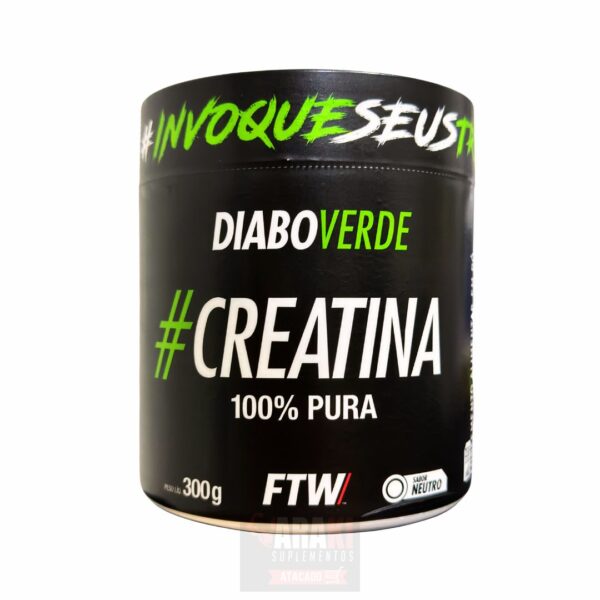 DIABO VERDE CREATINA 300G 100% PURA - FTW - Imagem 2