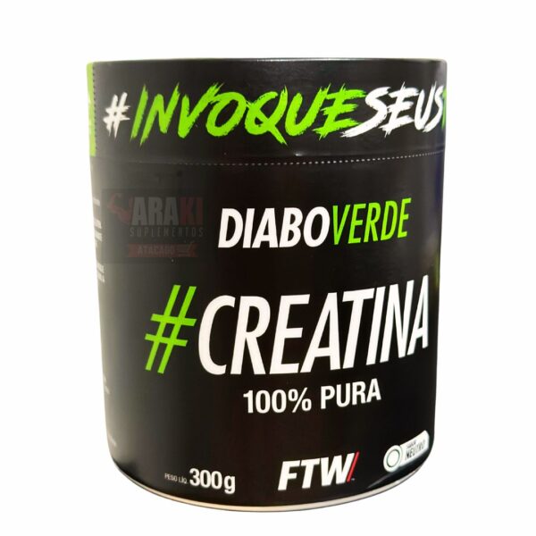 DIABO VERDE CREATINA 300G 100% PURA - FTW - Imagem 4