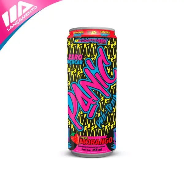 PANIC ENERGY - PRÉ TREINO ENLATADO (UNIDADE) 355ml - Adaptogen - Imagem 2