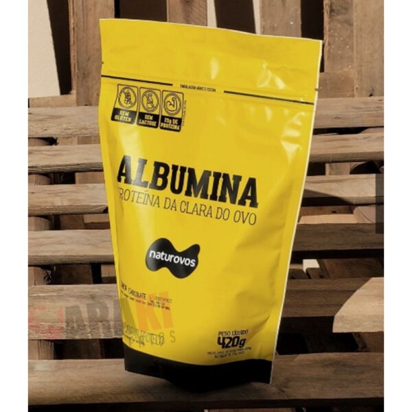 Albumina Refil Naturovos (clara do ovo - 78% concentração) 420g *val. 12/25* - Imagem 4