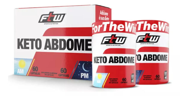 Keto Abdome Am/pm 120 Cáps - Ftw (Validade 10/12)