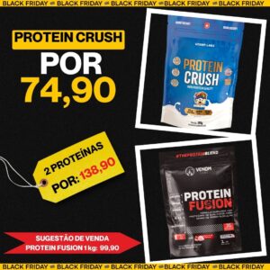 Promo Kit 2 proteinas - 1x Protein Crush 900 Refil Under + 1x Protein Fusion 900g Refil