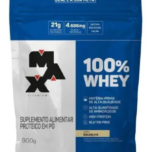 100% Whey Refil 900G - Max Titanium