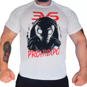 Camiseta Prohibido (Dry Fit) Branca - 3vs