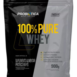 100% Pure Whey Protein Refil 900g *QUEIMA DE ESTOQUE* -Probiótica