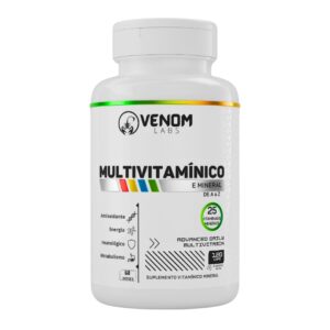 Multivitamínico - 25 Vitaminas e Minerais Venom Labs - 120 Cápsulas (60 Doses de Rendimento)