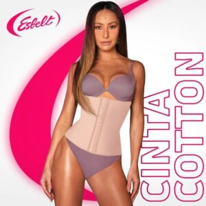 Cinta Modeladora Feminina Emborrachada 404 Esbelt - Cotton