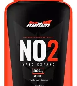 No2 Vaso Expand Arginina (3800mg por porção) 100 caps - New Millen