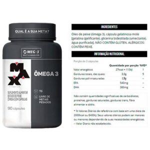 Omega 3 Pote 90 Capsulas - Max Titanium